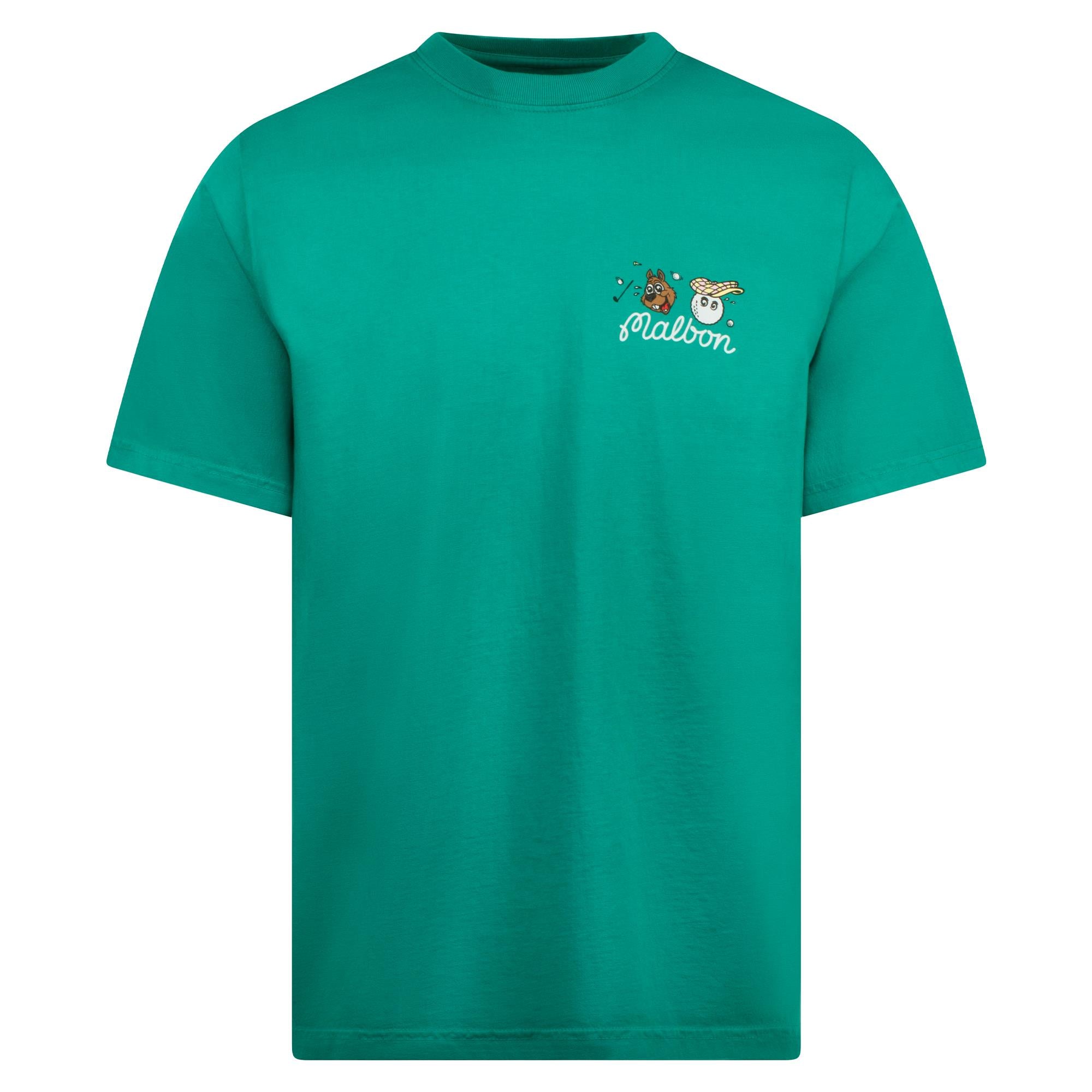 Malbon Two Man Scramble Mens SS T-Shirt Bright Green